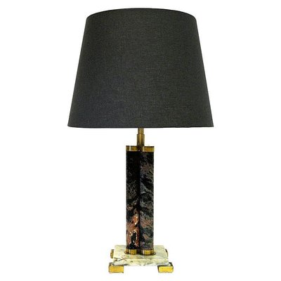 Scandinavian Granite Stoneware Table Lamp, 1970s-HEU-965327