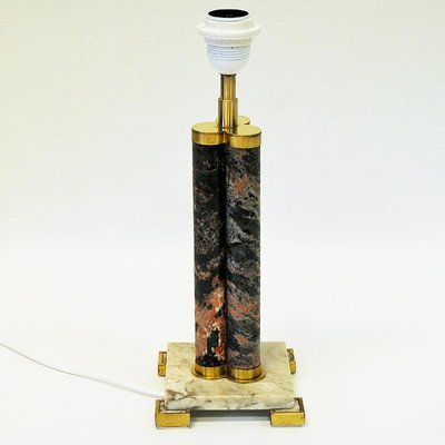 Scandinavian Granite Stoneware Table Lamp, 1970s-HEU-965327