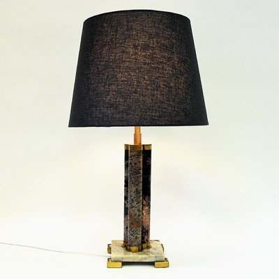 Scandinavian Granite Stoneware Table Lamp, 1970s-HEU-965327