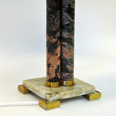 Scandinavian Granite Stoneware Table Lamp, 1970s-HEU-965327