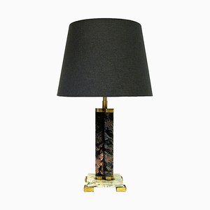 Scandinavian Granite Stoneware Table Lamp, 1970s-HEU-965327