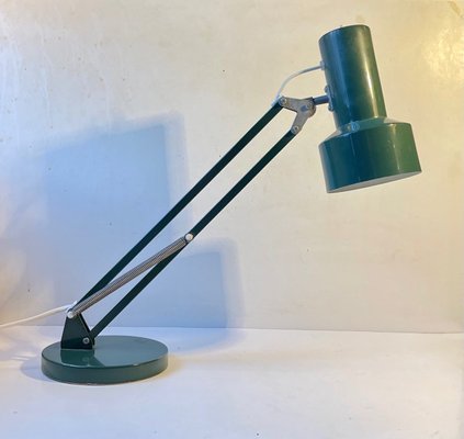 Scandinavian Green Architects Table Lamp from Lyslær, 1970s-LCR-1090167