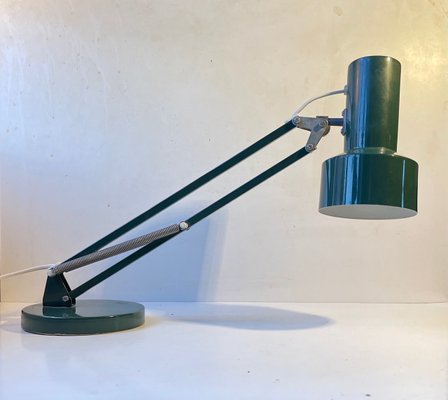 Scandinavian Green Architects Table Lamp from Lyslær, 1970s-LCR-1090167