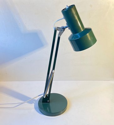 Scandinavian Green Architects Table Lamp from Lyslær, 1970s-LCR-1090167