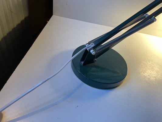 Scandinavian Green Architects Table Lamp from Lyslær, 1970s-LCR-1090167