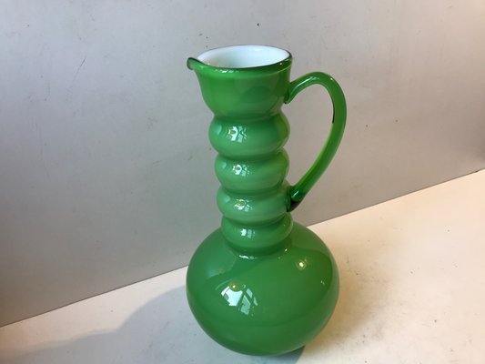 Scandinavian Green Glass Jug Vase from Ryd Glasbruk, 1970s-LCR-883327