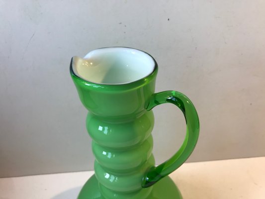 Scandinavian Green Glass Jug Vase from Ryd Glasbruk, 1970s-LCR-883327