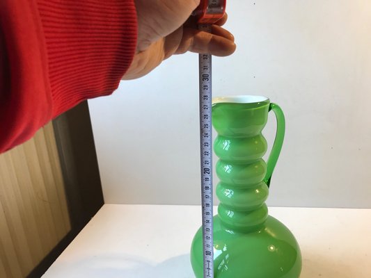 Scandinavian Green Glass Jug Vase from Ryd Glasbruk, 1970s-LCR-883327