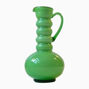 Scandinavian Green Glass Jug Vase from Ryd Glasbruk, 1970s-LCR-883327