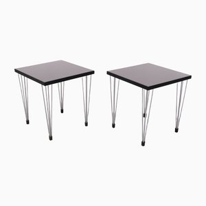 Scandinavian Hairpin Legs Side Tables, 1970s, Set of 2-GCG-1364529