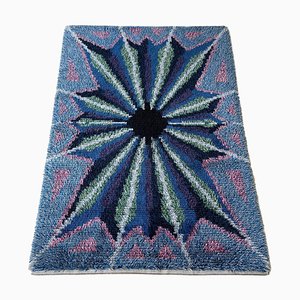 Scandinavian High Pile Rya Rug Carpet, Sweden, 1960s-QZ-1345697