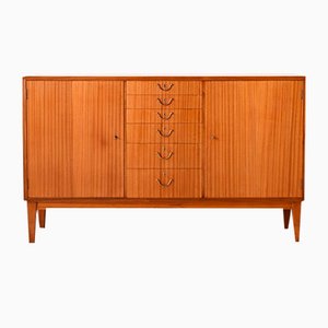 Scandinavian Highboard with Central Drawers, 1950s-QWP-1765516