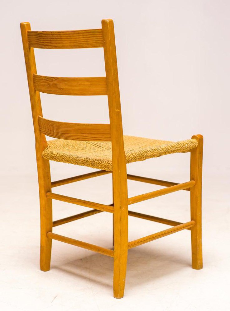 Scandinavian Ladder Chairs, Set of 8