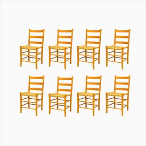 Scandinavian Ladder Chairs, Set of 8-WN-1306830