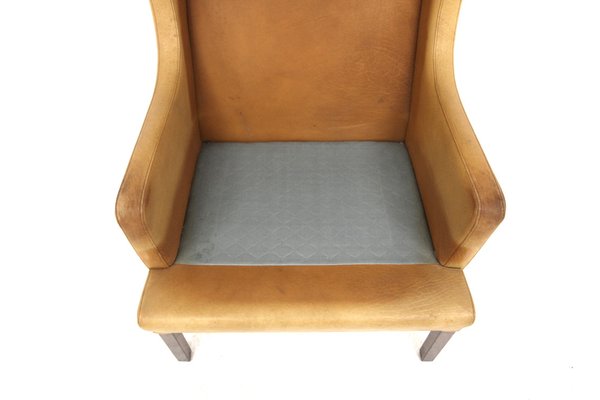 Scandinavian Leather Armchair, Sweden, 1960s-GEK-1709086