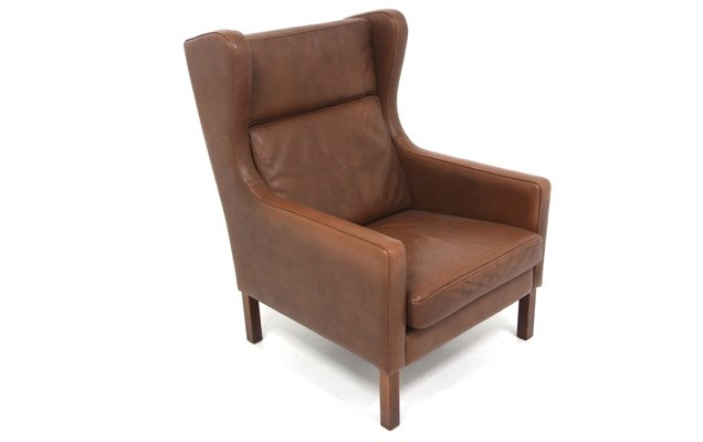 Scandinavian Leather Chair, Denmark, 1960s-GEK-1816654