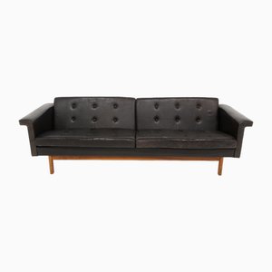 Scandinavian Leather Sofa by Karl Erik Ekselius for Joc, 1950-GEK-1750303