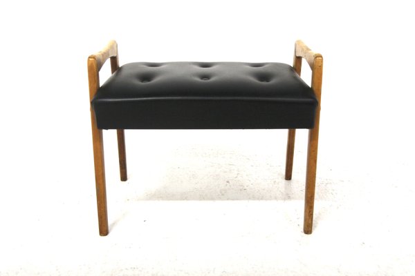 Scandinavian Leatherette Footrest, Sweden, 1960s-GEK-2022938