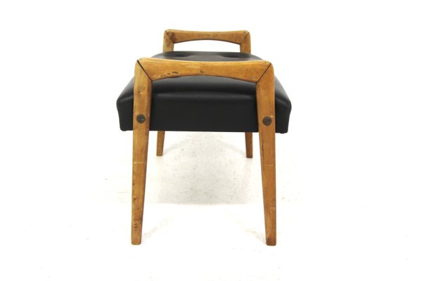 Scandinavian Leatherette Footrest, Sweden, 1960s-GEK-2022938