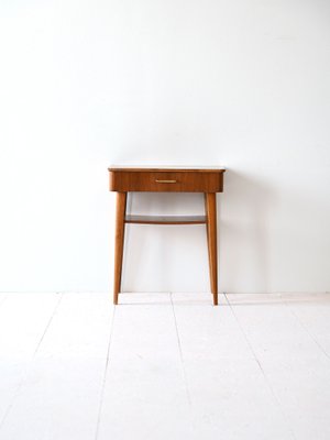 Scandinavian Mahogany Bedside Table, 1960s-QWP-2034953