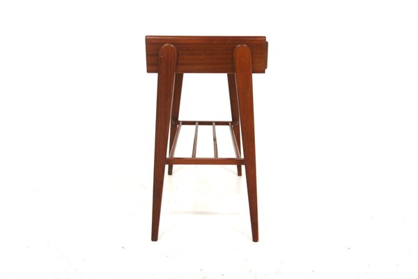 Scandinavian Mahogany Bedside Table, Sweden, 1960s-GEK-2043053