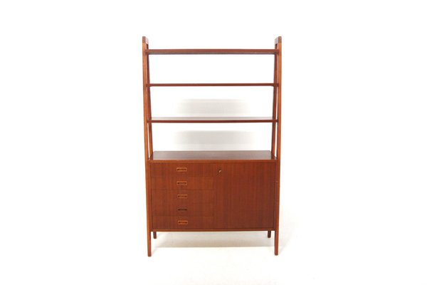 Scandinavian Mahogany Bookcase Chest of Drawers, Sweden, 1950-GEK-2043059