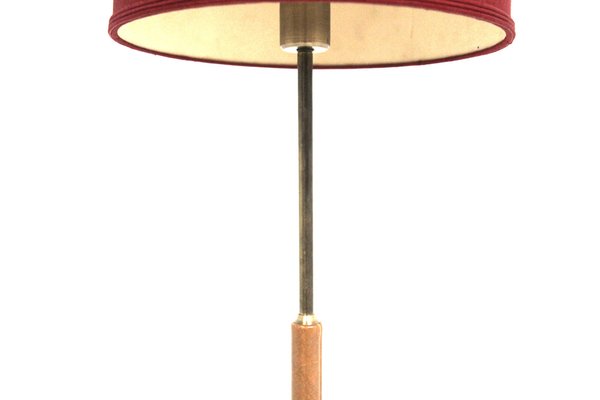 Scandinavian Metal and Vinyl Floor Lamp, 1950-GEK-1742580