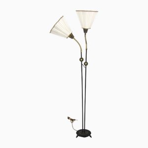 Scandinavian Metal Floor Lamp, Sweden, 1960s-GEK-2022932