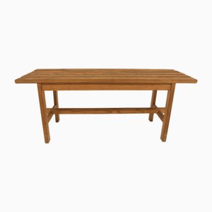 Scandinavian Minimalist Pine Bench, Sweden, 1970s-GEK-1720763