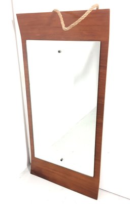 Scandinavian Mirror with Teak Frame, 1970s-FQG-1742598