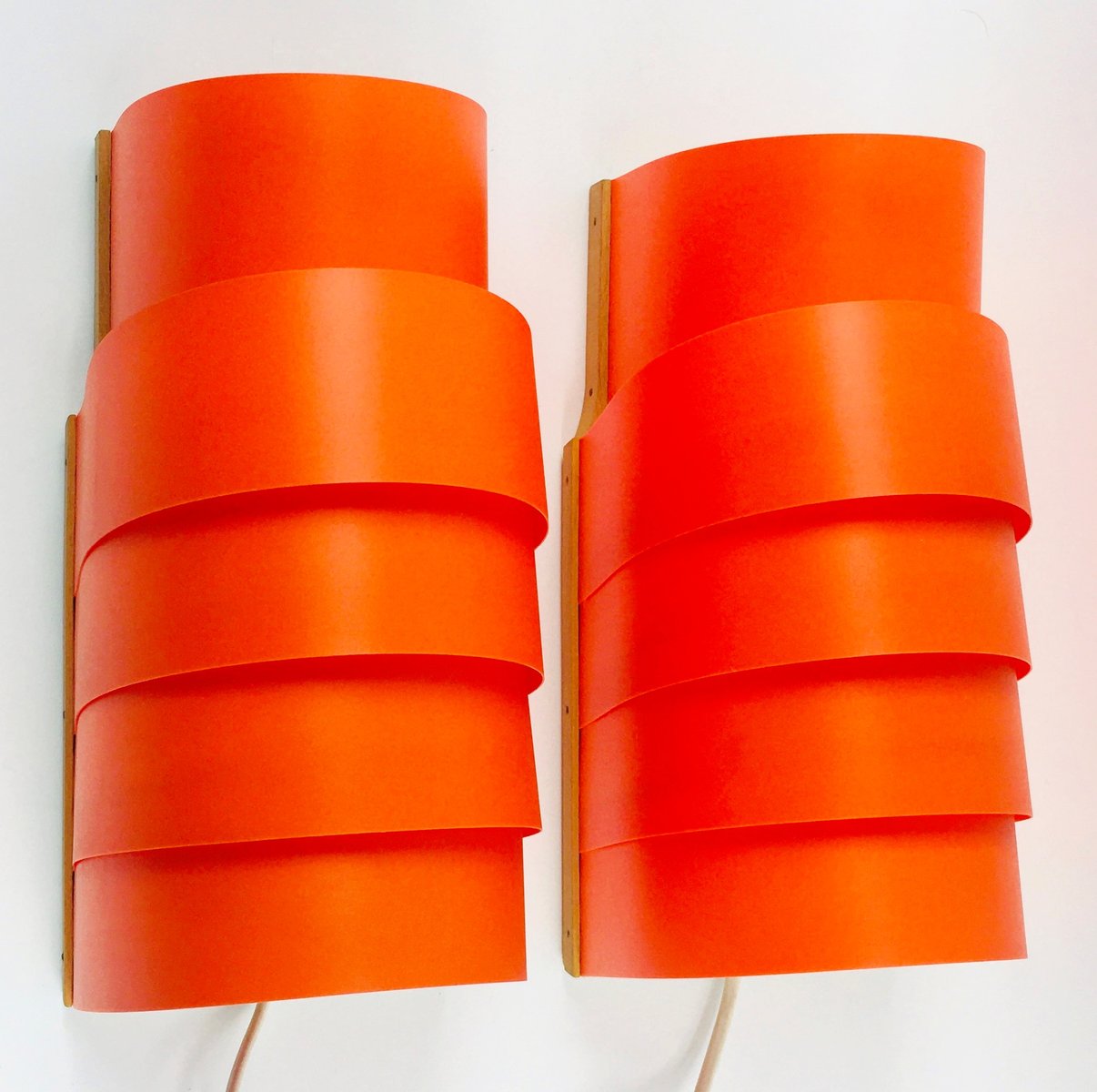 Scandinavian Model V 311 Wall Lights by Hans-Agne Jakobsson for Ellysett, Sweden, 1970s, Set of 2