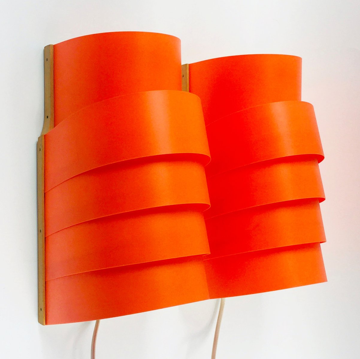 Scandinavian Model V 311 Wall Lights by Hans-Agne Jakobsson for Ellysett, Sweden, 1970s, Set of 2