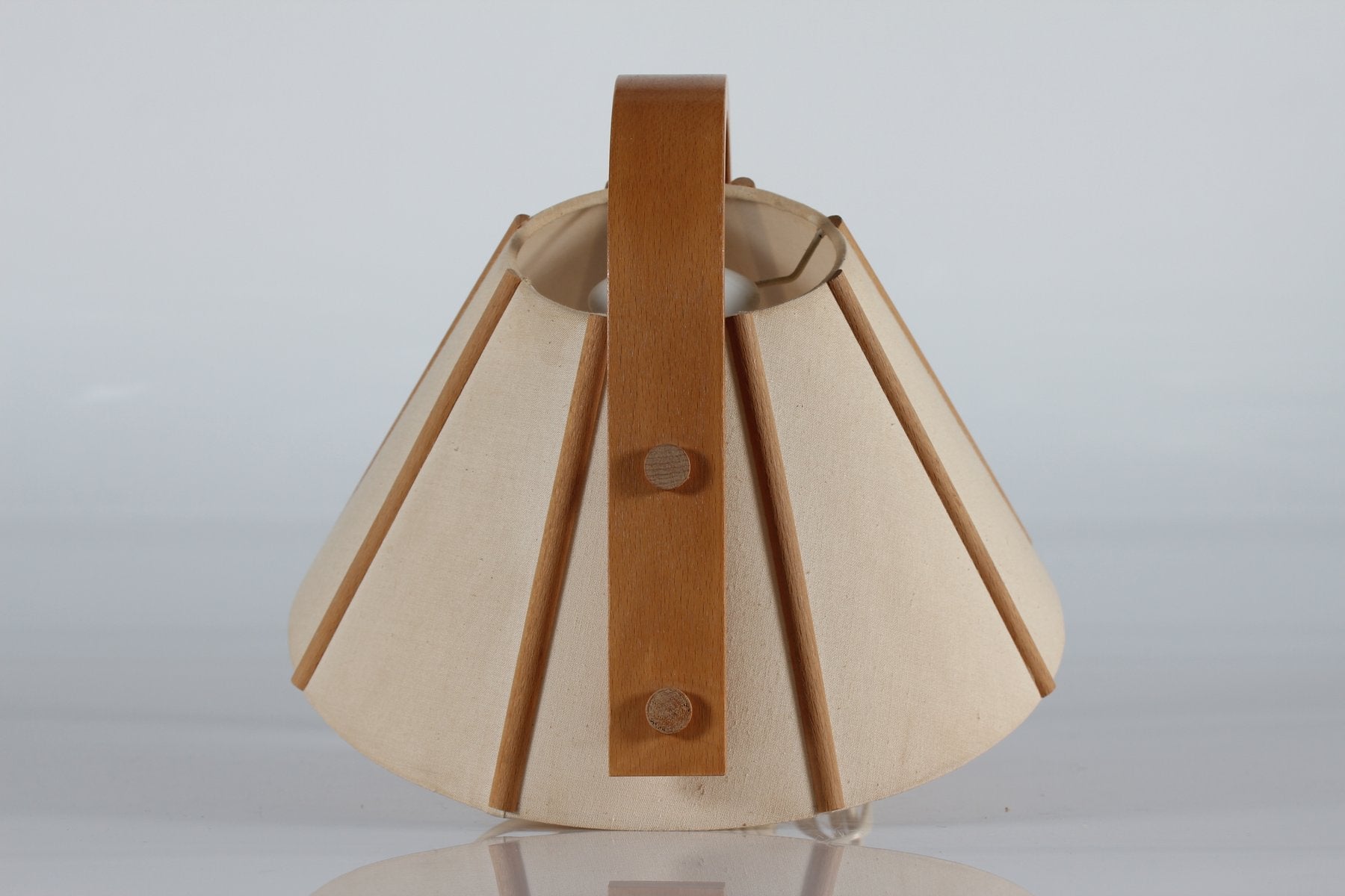 Scandinavian Modern Aneta Wall Lamp in Beech by Jan Wickelgren, Sweden, 1970s