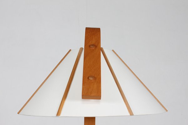 Scandinavian Modern Beech Aneta Floor Lamp by Jan Wickelgren, Sweden, 1970s-QQ-1718280