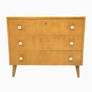 Scandinavian Modern Birch Chest of Drawers, Sweden, 1940s-GEK-2022919