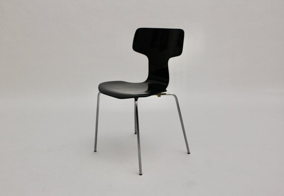 Scandinavian Modern Black Lounge Chairs by Arne Jacobsen for Fritz Hansen, 1970s, Set of 2-NB-702437