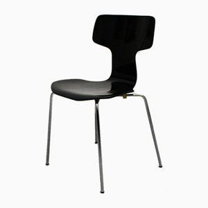 Scandinavian Modern Black Lounge Chairs by Arne Jacobsen for Fritz Hansen, 1970s, Set of 2-NB-702437