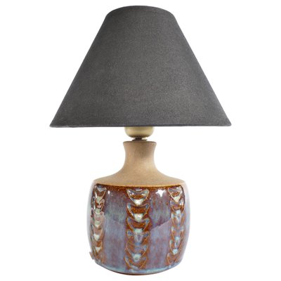 Scandinavian Modern Blue Glazed Stoneware Table Lamp from Søholm Stoneware, 1960s-RUK-1758072