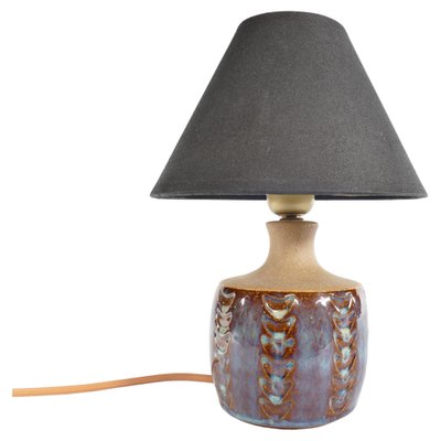 Scandinavian Modern Blue Glazed Stoneware Table Lamp from Søholm Stoneware, 1960s-RUK-1758072