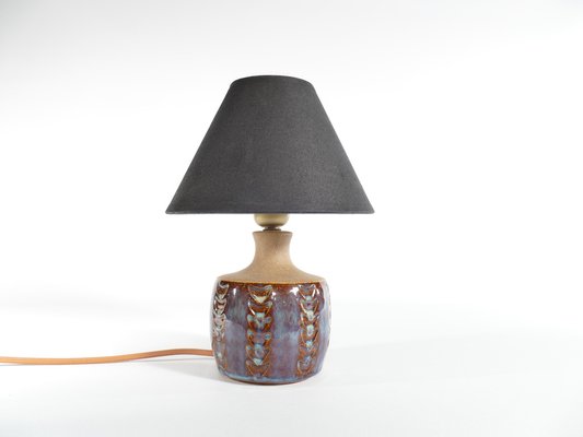 Scandinavian Modern Blue Glazed Stoneware Table Lamp from Søholm Stoneware, 1960s-RUK-1758072