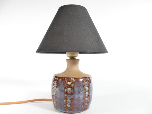 Scandinavian Modern Blue Glazed Stoneware Table Lamp from Søholm Stoneware, 1960s-RUK-1758072