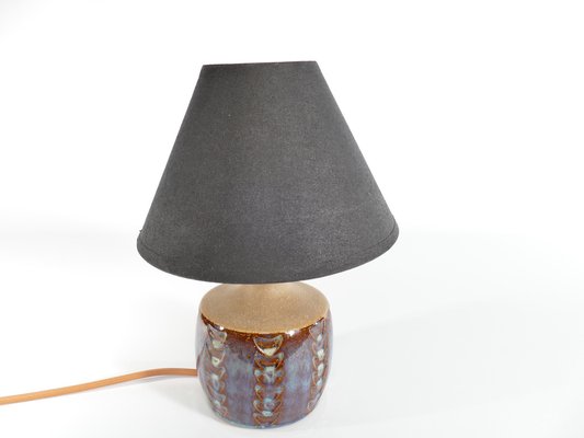 Scandinavian Modern Blue Glazed Stoneware Table Lamp from Søholm Stoneware, 1960s-RUK-1758072