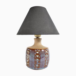 Scandinavian Modern Blue Glazed Stoneware Table Lamp from Søholm Stoneware, 1960s-RUK-1758072