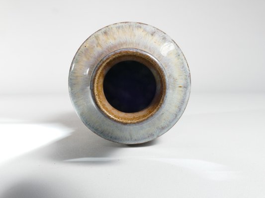 Scandinavian Modern Blue Glazed Stoneware Vase from Søholm, 1960s-RUK-1758087