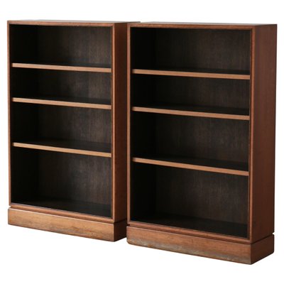 Scandinavian Modern Bookcases in Oak by I.P. Mørck, Denmark, 1930s, Set of 2-WRF-1735663