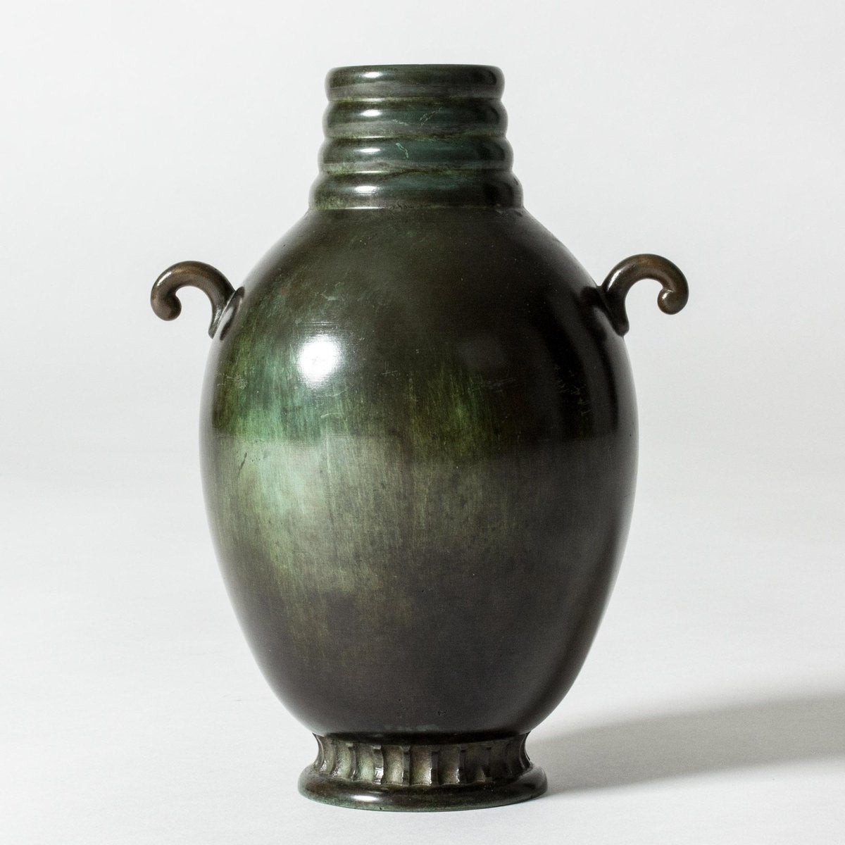 Scandinavian Modern Bronze Vase from GAB, 1930s