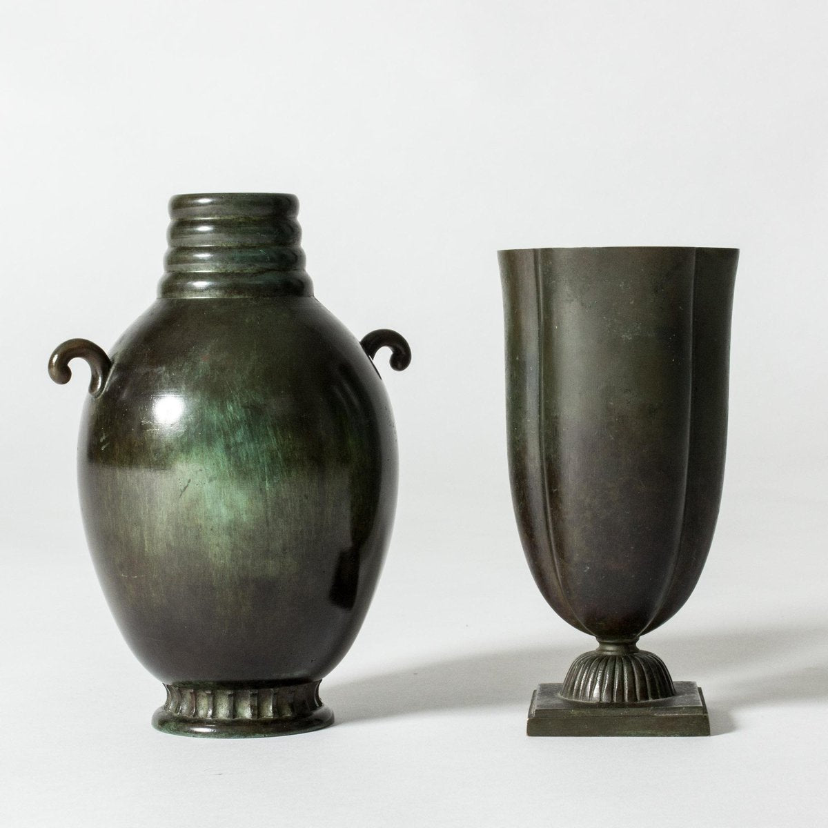 Scandinavian Modern Bronze Vase from GAB, 1930s