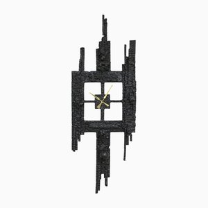 Scandinavian Modern Brutalist Clock-BW-1261460