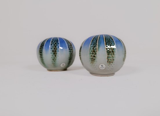 Scandinavian Modern Ceramic Vases by Carl-Harry Stålhane for Rörstrand, 1985, Set of 2-UYK-1793991