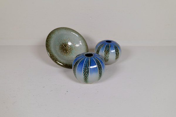 Scandinavian Modern Ceramic Vases by Carl-Harry Stålhane for Rörstrand, 1985, Set of 2-UYK-1793991